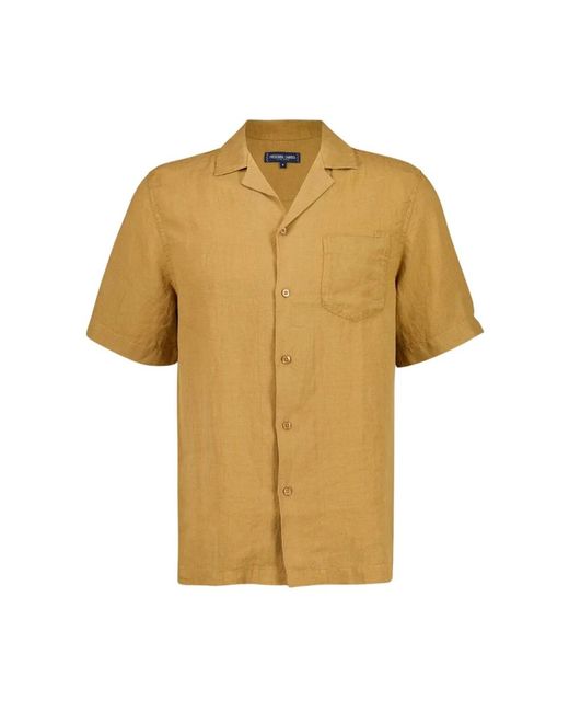 Frescobol Carioca Yellow Short Sleeve Shirts for men