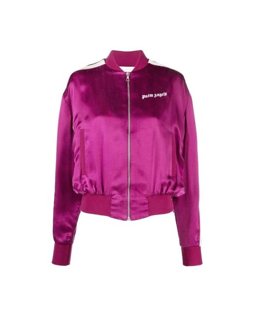 Palm Angels Purple Zip-Throughs
