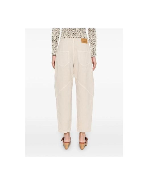 Isabel Marant Natural Loose-Fit Jeans