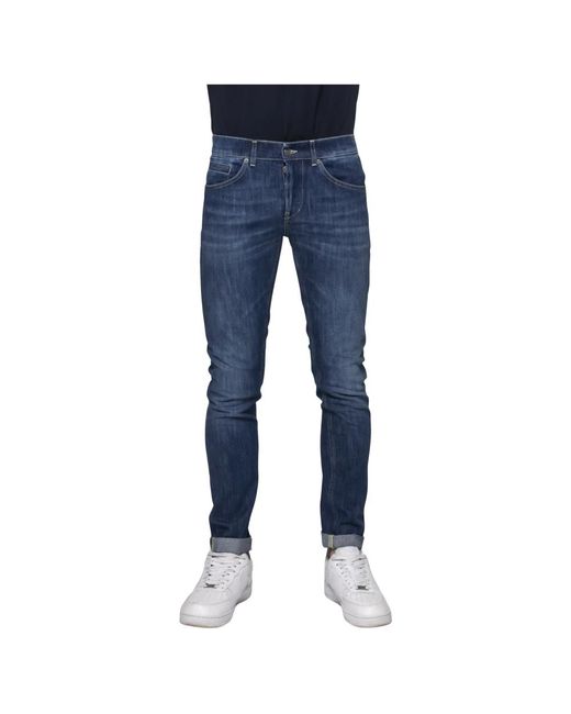 Dondup Skinny Fit Five-Pocket Low-Rise Jeans in Blue für Herren