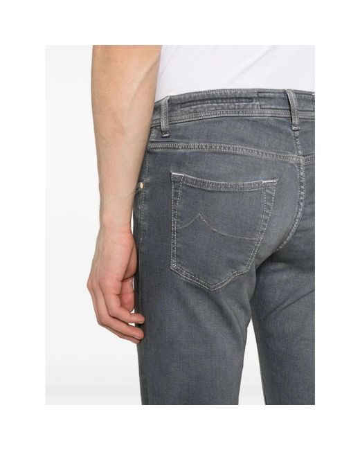 Jacob Cohen Slim bard jeans stretch baumwolle in Gray für Herren
