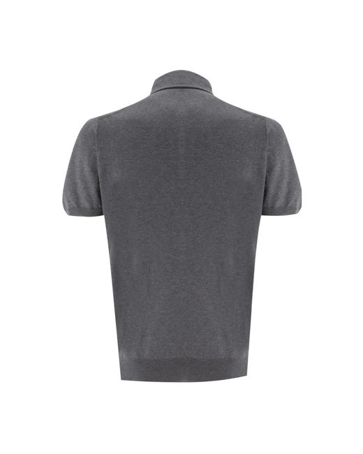 Kiton Gray Polo Shirts for men