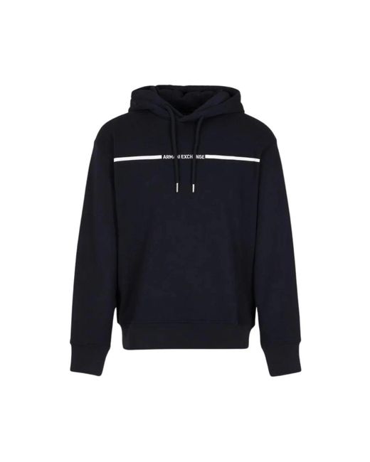 ARMANI EXCHANGE Hoodies in Blue for Men Lyst UK