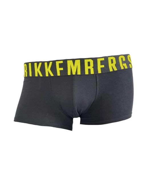 Bikkembergs Ondergoed ,Zwart ,Polyester Zwarte Polyester Boxershorts Met Merkband in het Blue voor heren