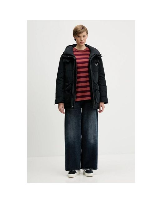 Winter Jackets Converse de color Black