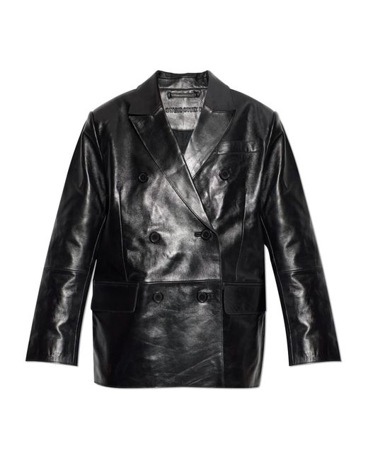 Leather Jackets di Stand Studio in Black