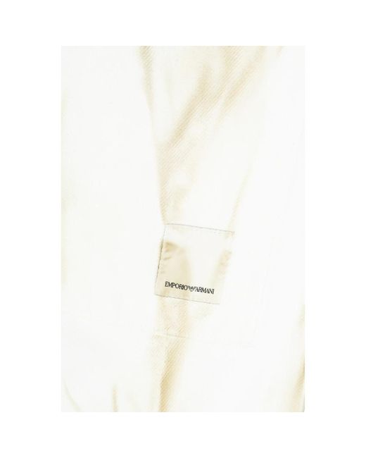 Emporio Armani Cropped trousers in White für Herren