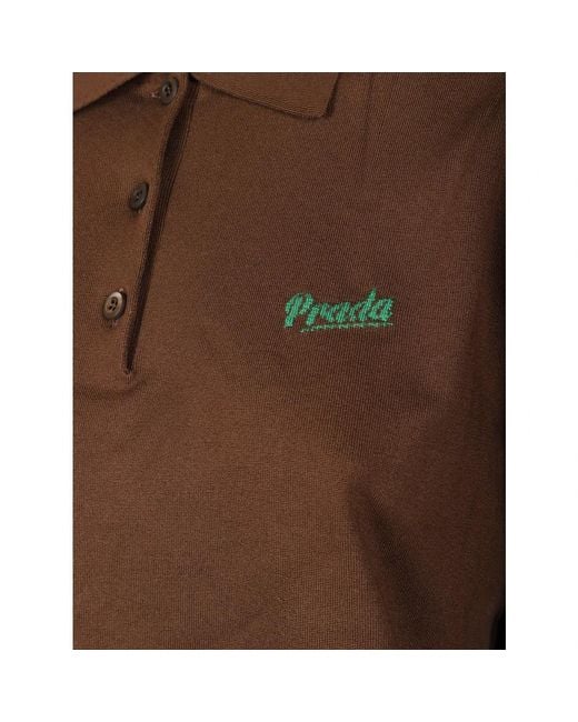 Polo Shirts Prada de color Brown