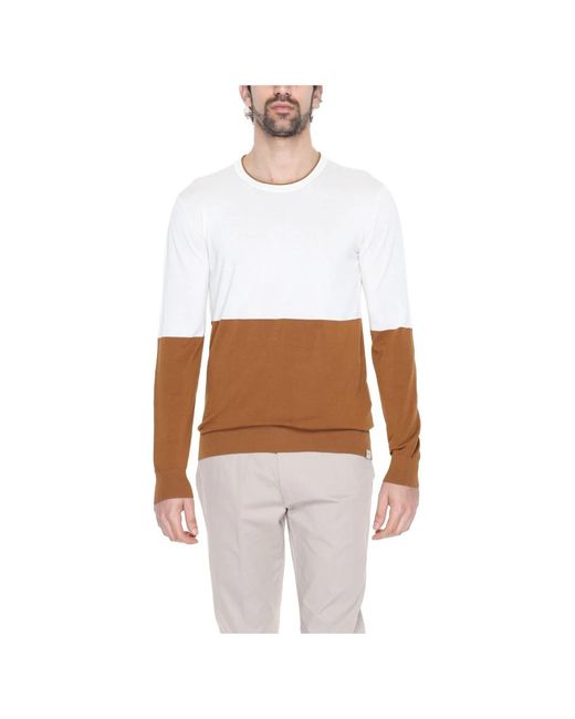 Round-Neck Knitwear Liu Jo de hombre de color White