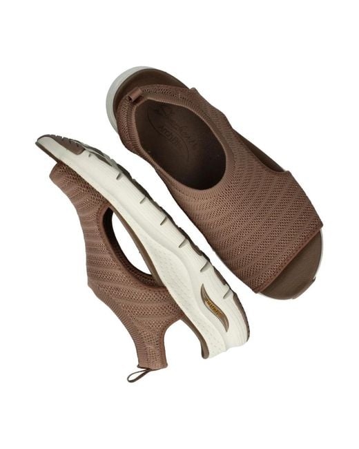 Skechers Brown Flat Sandals