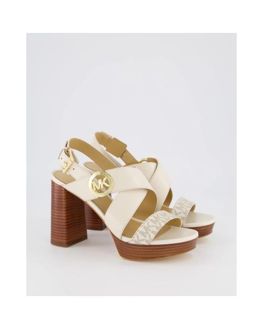 Michael Kors White Plateau sandale weiß vera,flat sandals