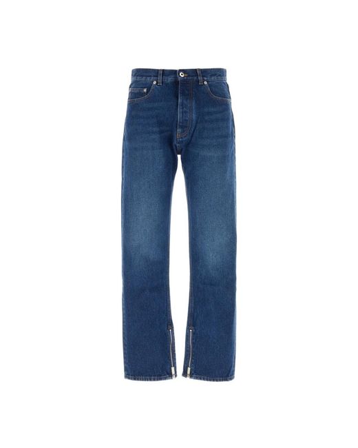 Off-White c/o Virgil Abloh Blue Straight Jeans for men