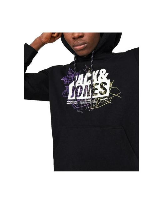 Jack & Jones Black Hoodies for men