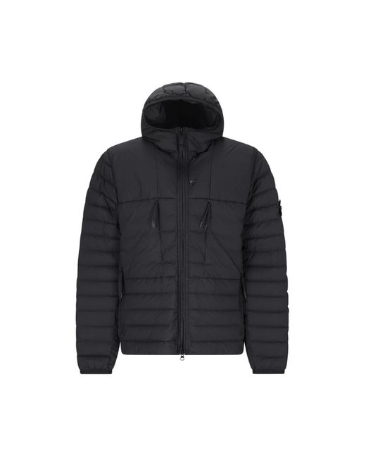 Stone Island Black Winter Jackets for men