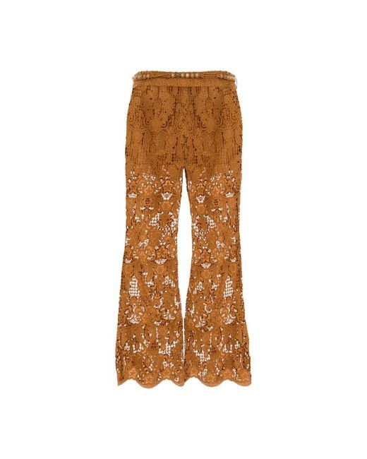 Zimmermann Brown Wide Trousers