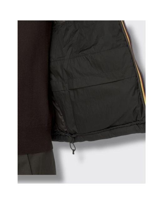 K-Way Jassen ,Zwart ,Licht Ripstop Quill Thermo Jas in het Black voor heren