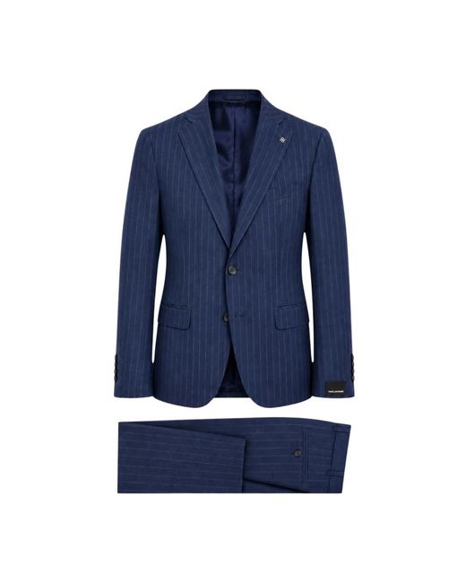 Tagliatore Single Breasted Suits in het Blue voor heren