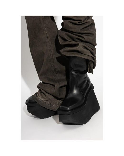 Rick Owens Black Wedges for men