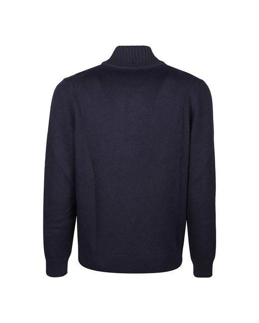 Fay Blue Turtlenecks for men