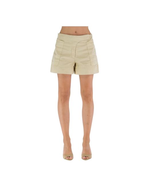 Ganni Natural Short Shorts