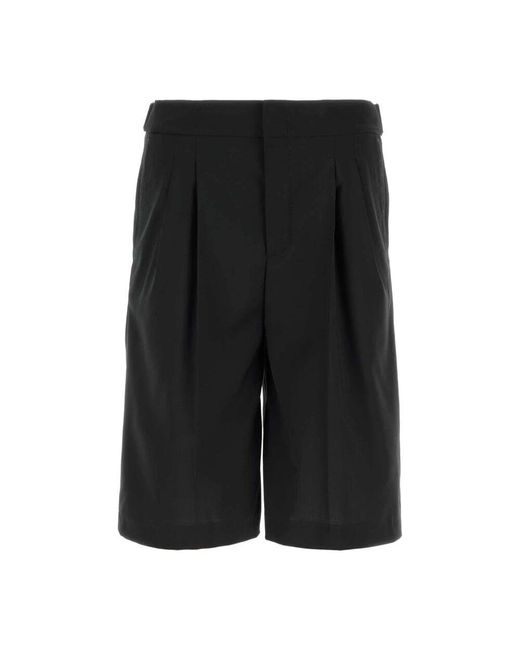 PT Torino Schwarze Stretch Bermuda Shorts in Black für Herren