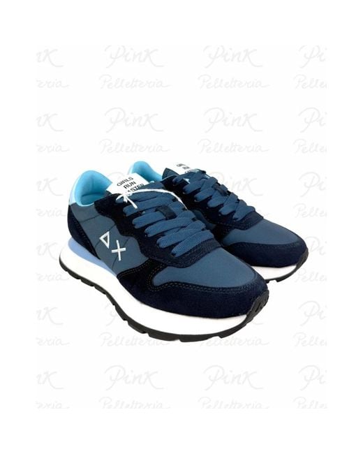Sun 68 Blue Sneakers