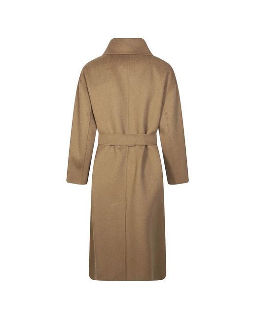 Max Mara Natural Belted Coats
