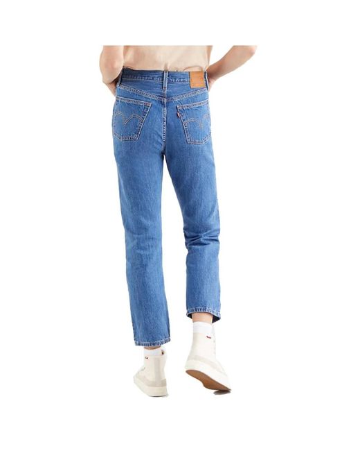 Levi's Blue Cropped Jeans
