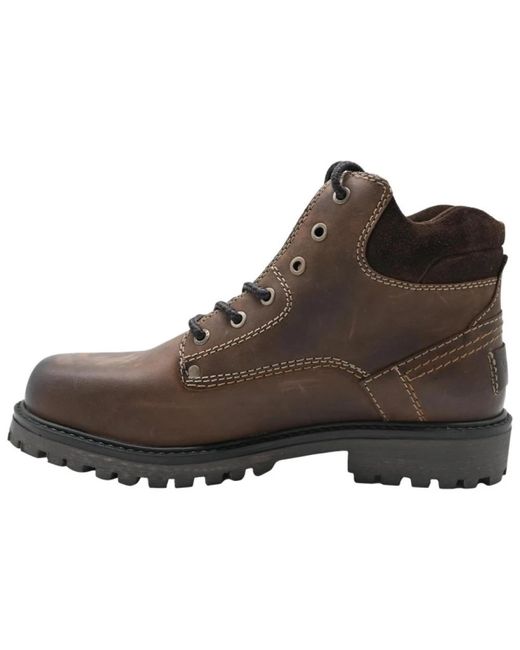 Wrangler Brown Lace-Up Boots for men
