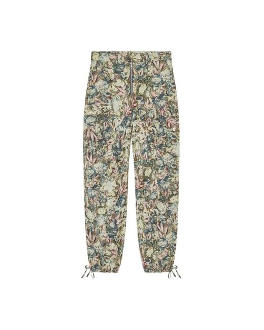 Ganni Gray Wide Trousers