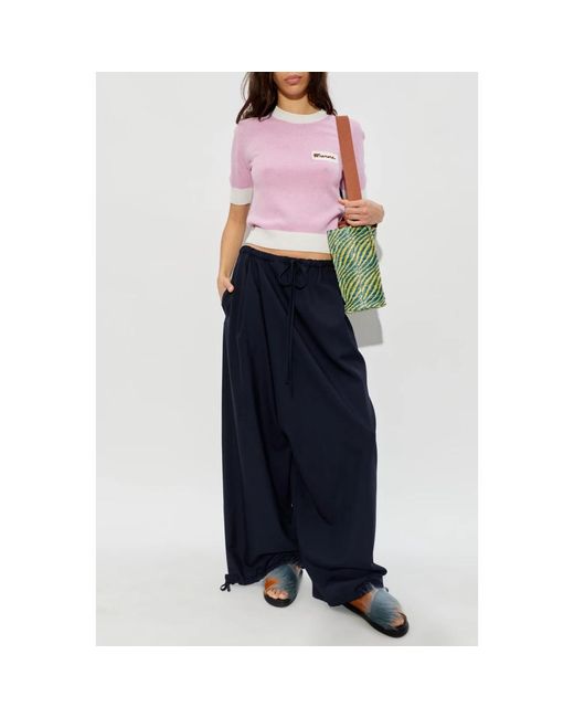 Marni Logo Sweater in het Pink