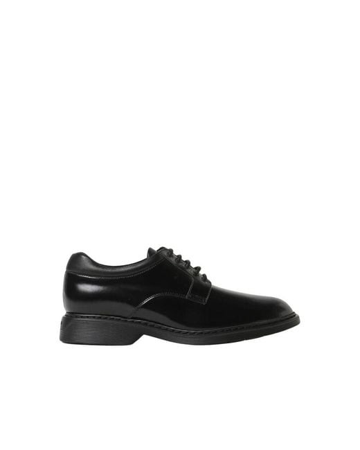 Hogan Black Laced Shoes for men