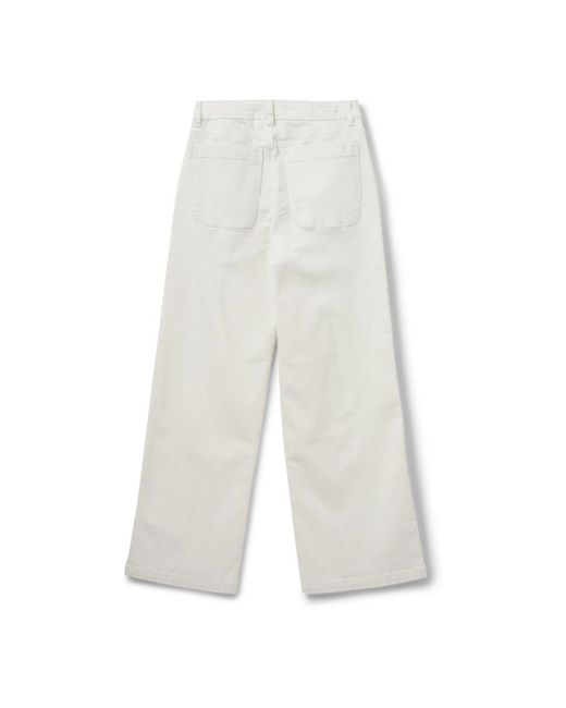 Sofie Schnoor White Wide Trousers