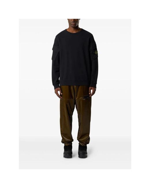 Sweatshirts Stone Island de hombre de color Black