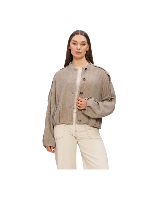 Y.A.S Yasrina Ls Jacket in het Natural