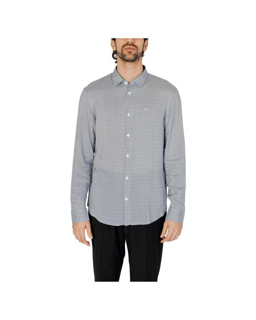 Armani Exchange Gray Casual Shirts for men