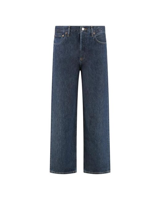 Agolde Blue Straight Fit Jeans