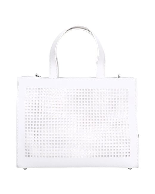Rebelle White Shopping Bags