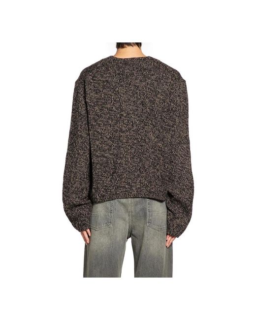 Our Legacy Truien & Vesten ,Bruin ,Wol Bruine Wol V-Hals Cardigan in het Black voor heren