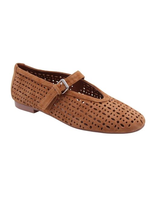 Bibi Lou Brown Ballerina Shoes