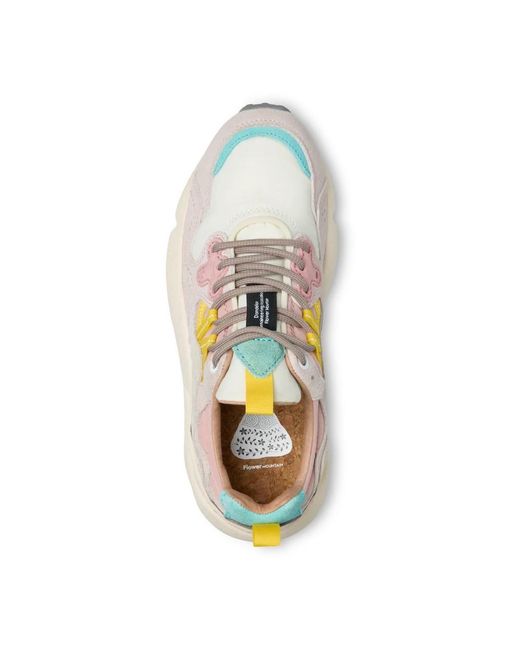 Flower Mountain White Sneakers