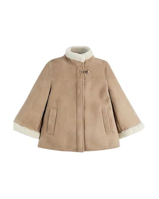 Faux Fur & Shearling Jackets di Fay in Natural