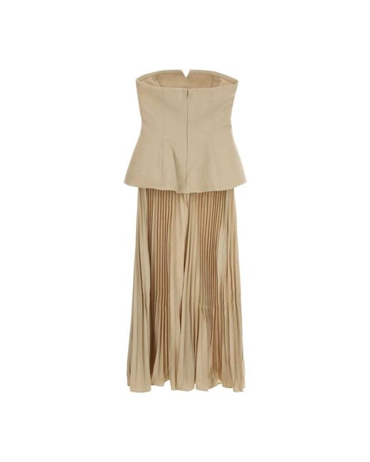 Self-Portrait Natural Midi Dresses