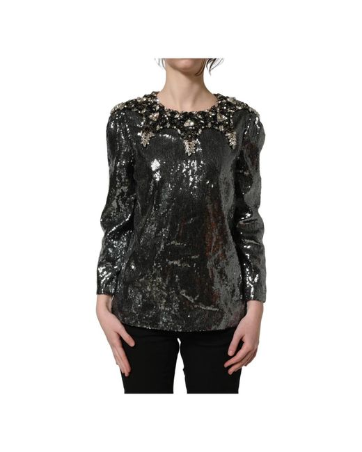 Dolce & Gabbana Black Blouses