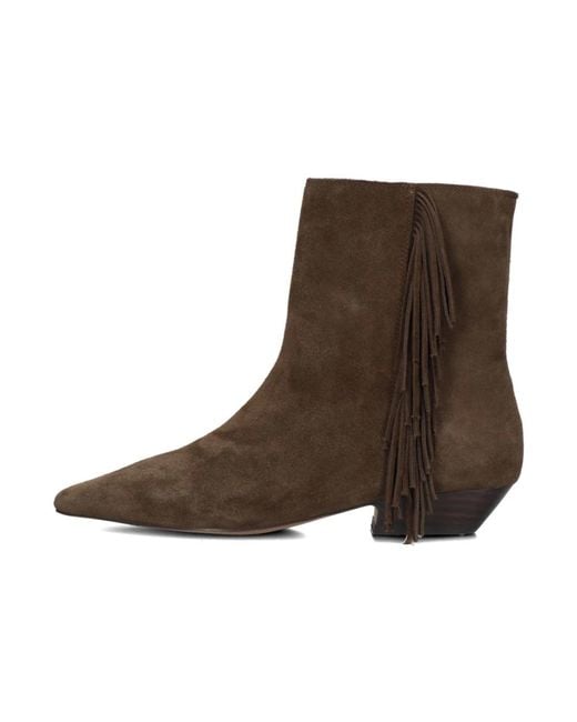 Toral Brown Braune Wildleder Stiefeletten Linette