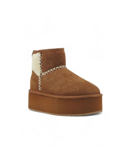 EMU Brown Stinger Knit Flatform