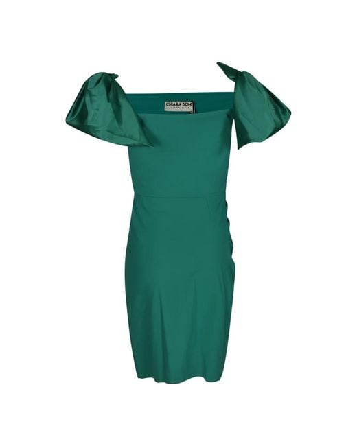 Chiara Boni Green Short Dresses