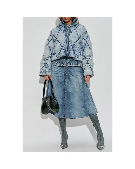 DIESEL Blue Winter Jackets