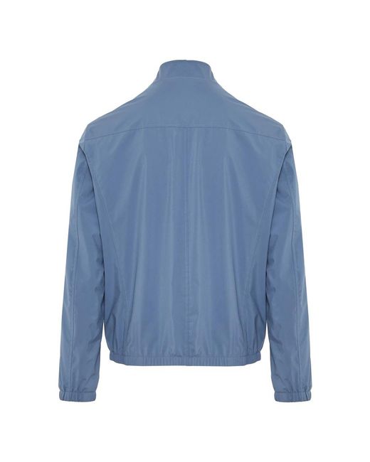 Barba Napoli Blue Rain Jackets for men