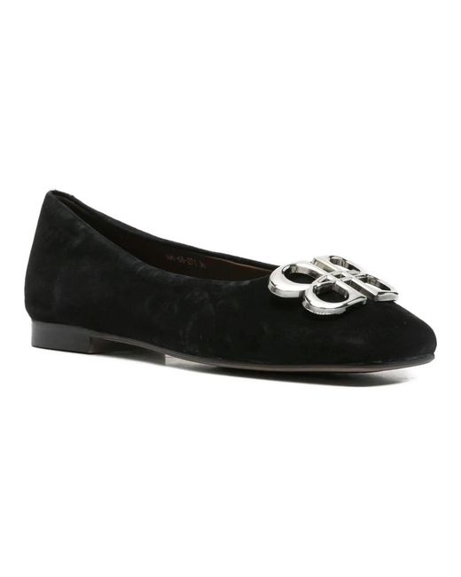 Linda Baumann Black Ballerina Shoes